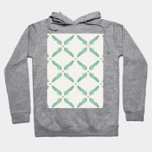 Pattern with fir branches and stars Hoodie